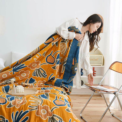 Yellow Flower Sofa Blanket Sofa Cover - image 1