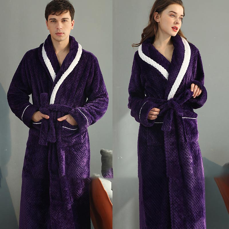 Thick Fleece Pajama Comfy Bathrobe - image 1