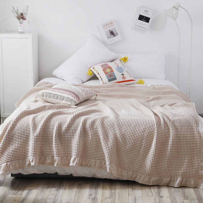 Waffle Weave Sofa Blanket Comfortable Quilt - image 11