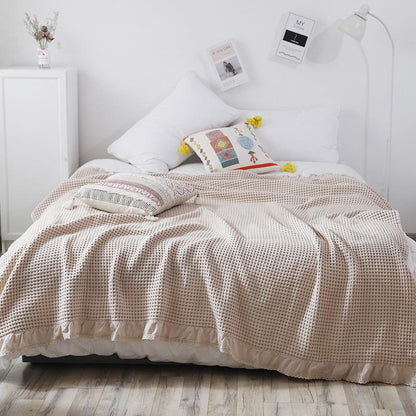 Waffle Weave Sofa Blanket Comfortable Quilt - image 11