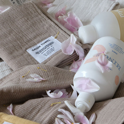 Solid Color Breathable Gauze Towel - image 16