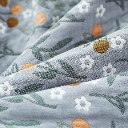 Retro Reversible Coverlet Soft Floral Quilt - image 8