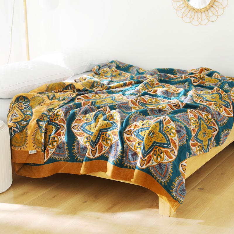 Ownkoti Multicolor Cotton Reversible Design Lightweight Quilt - image 6
