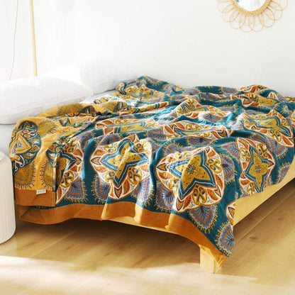 Ownkoti Multicolor Cotton Reversible Design Lightweight Quilt - image 6