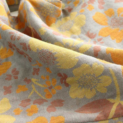 Yellow Daisy Lapel Cotton Loungewear Set - image 7