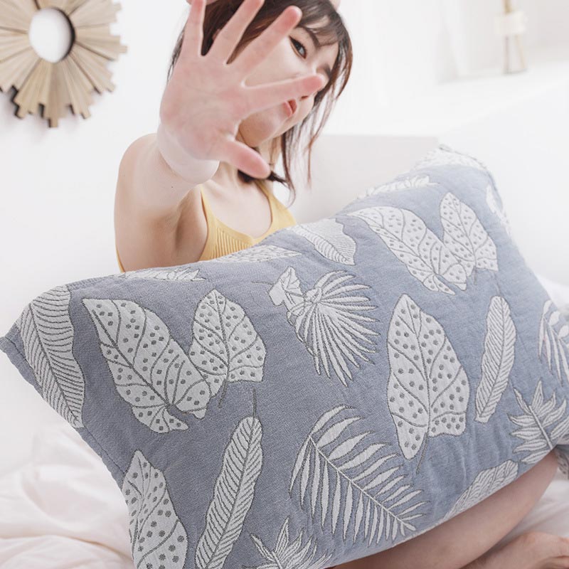 Ownkoti Leaf Print Pure Cotton Pillow Towel (2PCS) - image 9