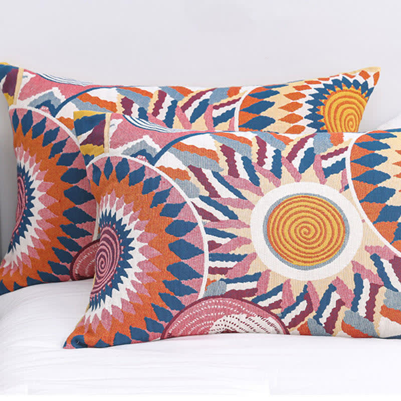 Ownkoti Nordic Sun Print Button Cotton Pillowcases (2PCS) - image 2