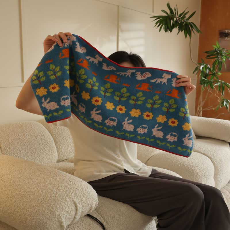Animal & Flower Cotton Soft Bath Towel - image 1
