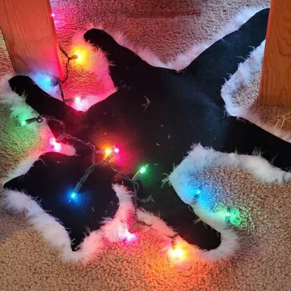 Aunt Bethany's Fried Cat Decorative Fur Trimmed Rug - image 8