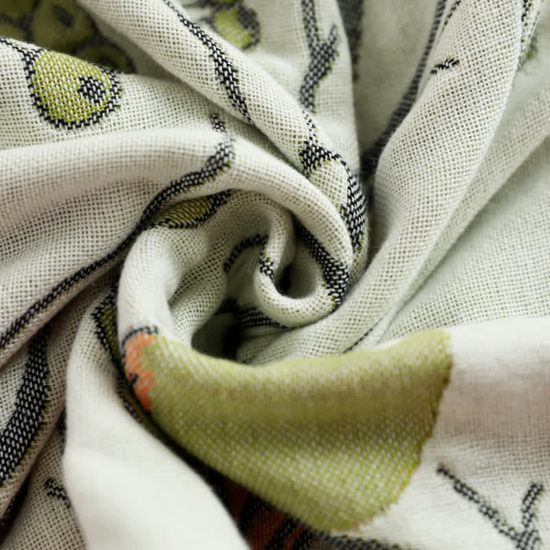 Cotton Gauze Hawthorn Bird Pillow Towel (2PCS) - image 3