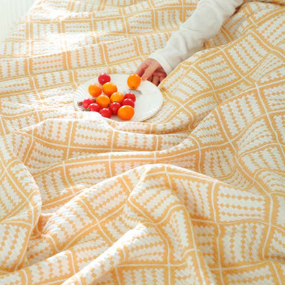 Plaid Pure Cotton Three Layers Quilt - image 10
