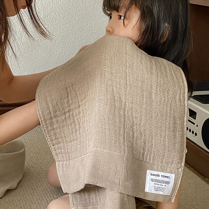 Solid Color Breathable Gauze Towel - image 15