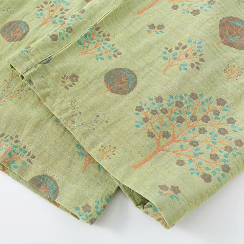 Leaf Tree Jacquard Cotton Loungewear Set - image 11