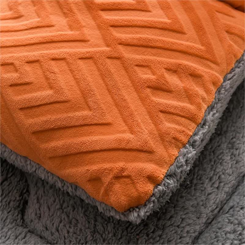 Thick Sherpa Winter Blanket with Quilt Core - image 4