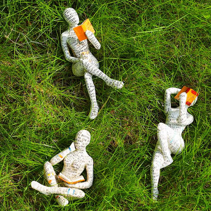 Reading Woman Thinker Statue Bookshelf Decoration - image 20