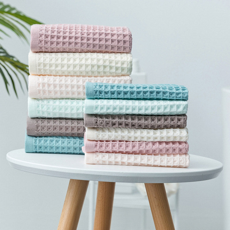 Ownkoti Simple Cotton Waffle Weave Towel (3PCS) - image 0
