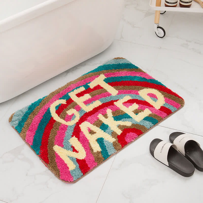 Rainbow & Letters Soft Non-slip Bath Mat - image 1
