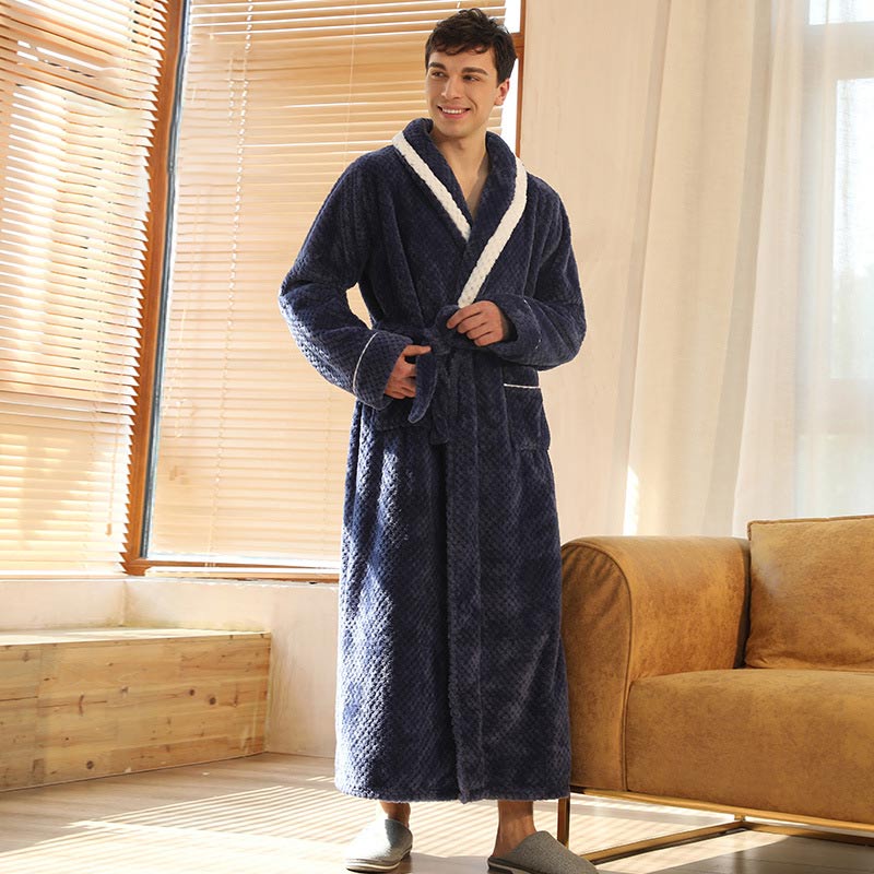 Thick Fleece Pajama Comfy Bathrobe - image 17