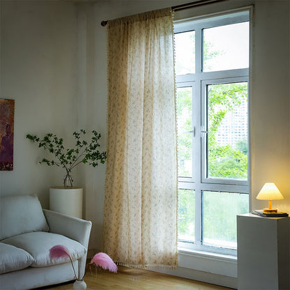 Countryside Style Floral Light Filtering Curtain - image 1