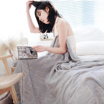 Ownkoti Cat Print Cotton Quilt Reversible Blanket - image 16