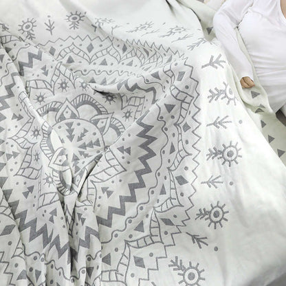 Ownkoti Chic Mandala Reversible Flower Cotton Quilt - image 6