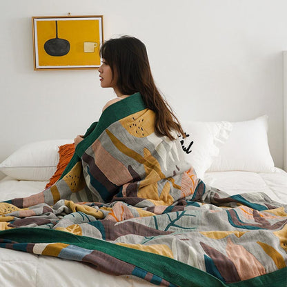 Reversible Design Cotton Fruit Quilt Lightweight - image 4