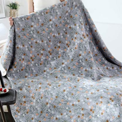 Retro Reversible Coverlet Soft Floral Quilt - image 4