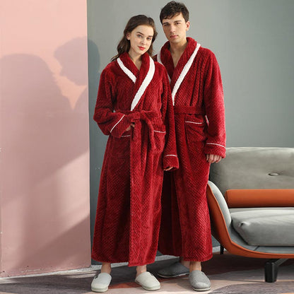 Thick Fleece Pajama Comfy Bathrobe - image 6