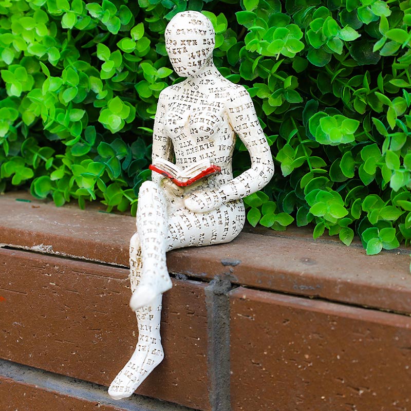 Reading Woman Thinker Statue Bookshelf Decoration - D - image 11