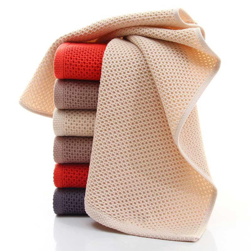 Ownkoti Simple Cotton Towel Honeycomb Weave Square Towel Set (3-Pack) - image 3