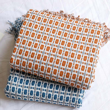 Ownkoti Knitted Sofa Blanket Couch Blanket With Tassels - image 23