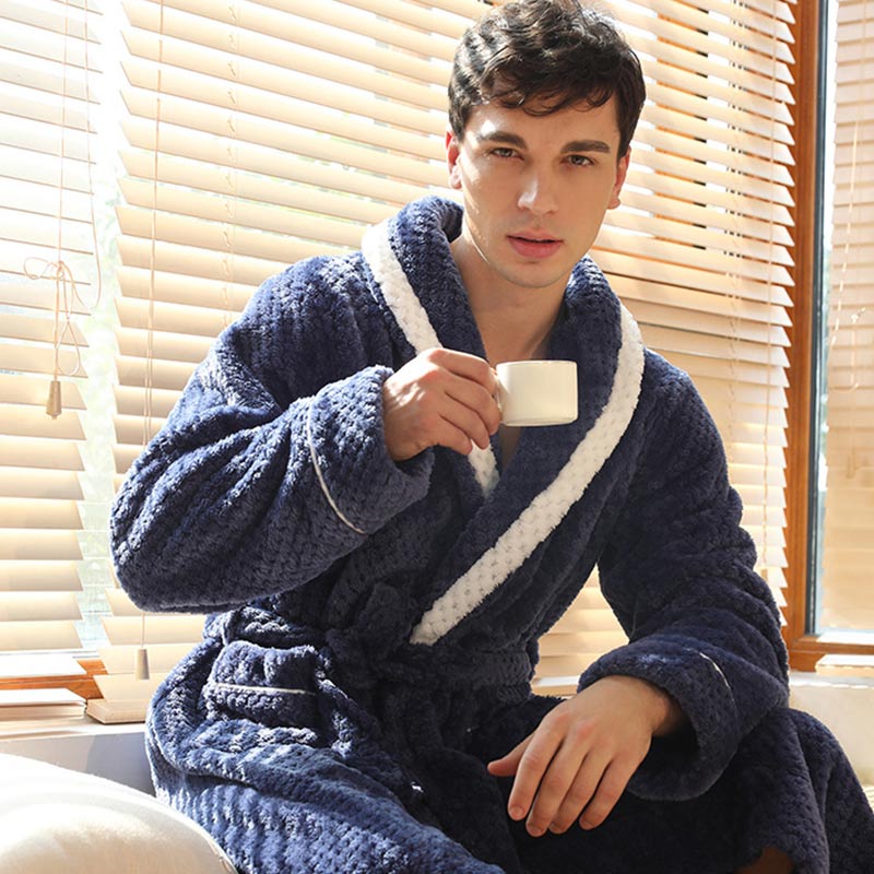 Thick Fleece Pajama Comfy Bathrobe - image 18