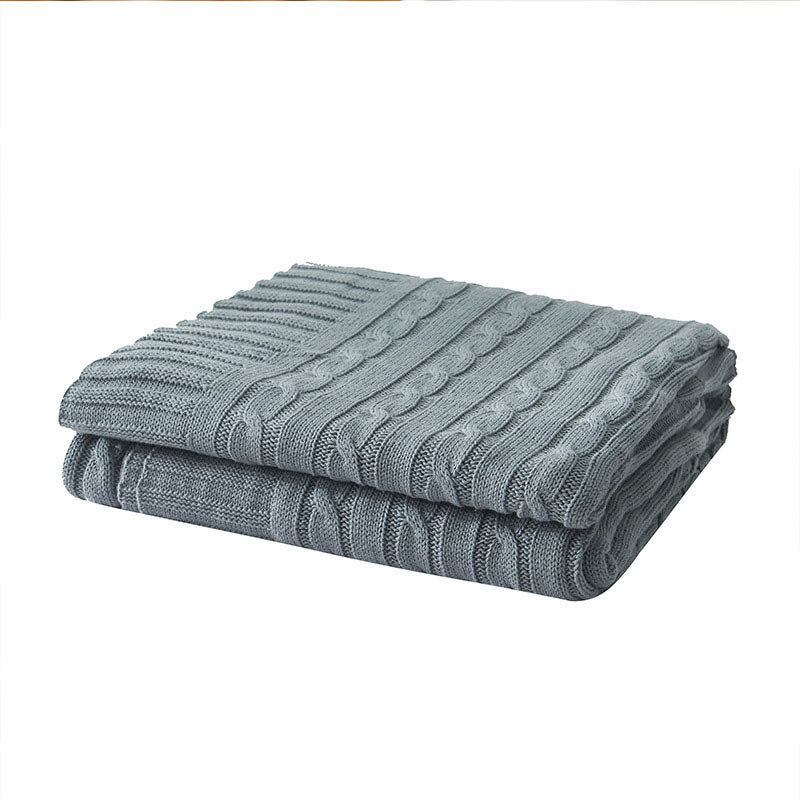 Ownkoti Solid Color Cotton Sofa Knit Blanket - image 10