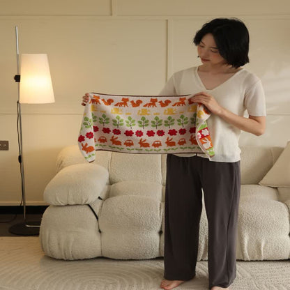 Animal & Flower Cotton Soft Bath Towel - image 7