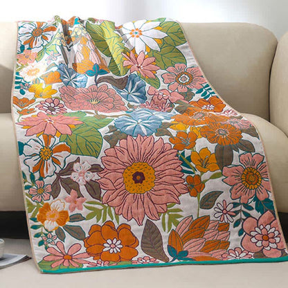 Floral Cotton Gauze Quick-drying Bath Towel - image 2