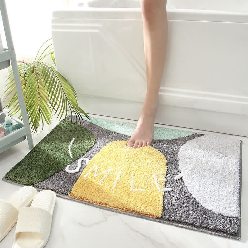 Ownkoti Leaf Pattern Soft Non-Slip Bathroom Rug - image 5