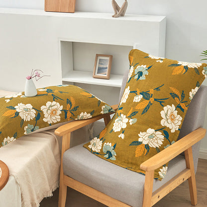 Ownkoti White Flower Pattern Pillow Towel Cotton (2PCS) - image 2