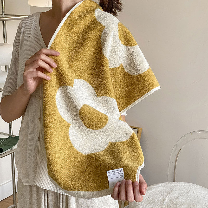Flower Breathable Cotton Soft Towel - image 5