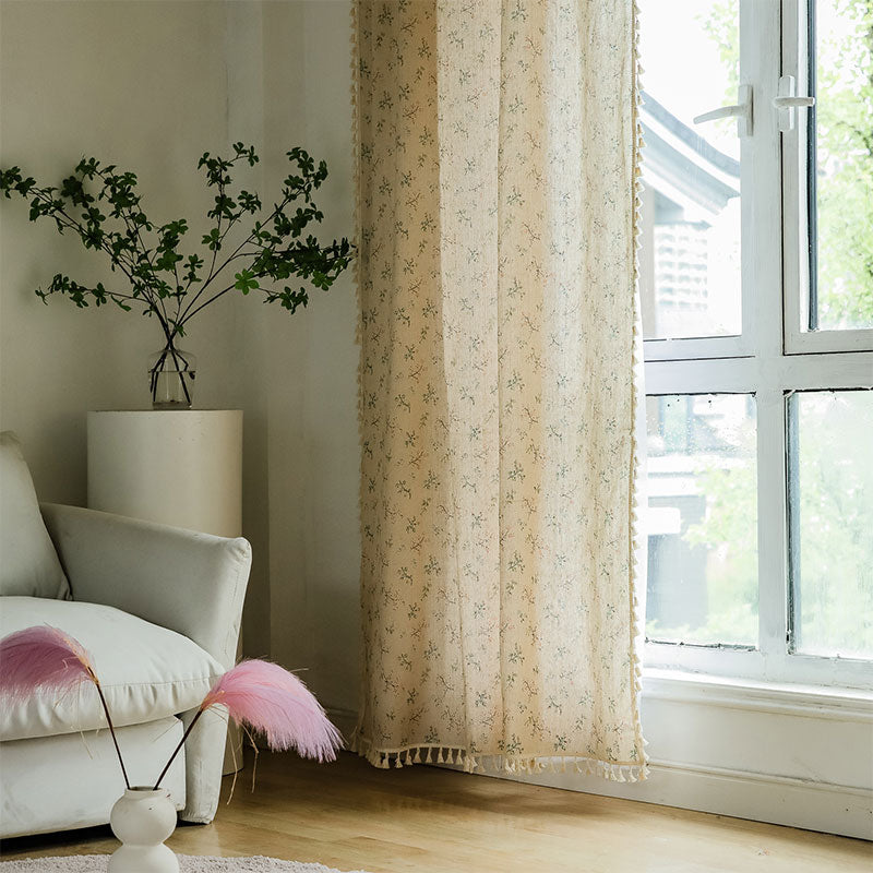 Countryside Style Floral Light Filtering Curtain - image 2