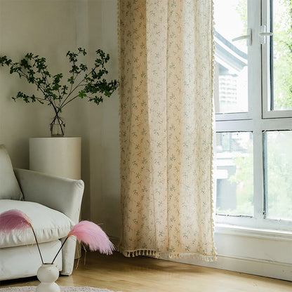 Countryside Style Floral Light Filtering Curtain - image 2