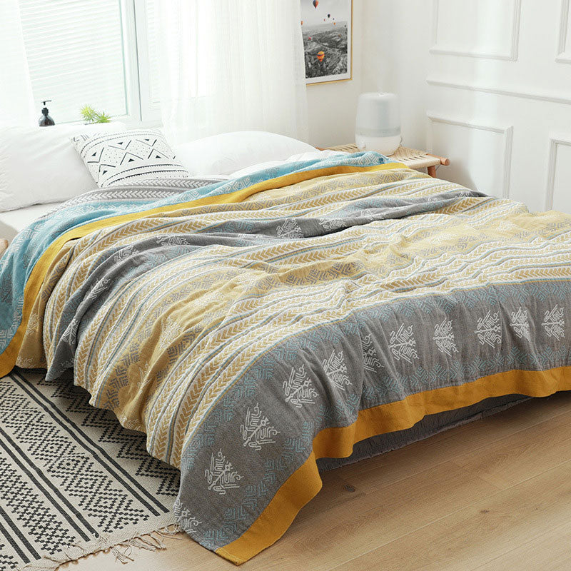 Ownkoti Cotton Wheat Ear Print Reversible Quilt - image 1