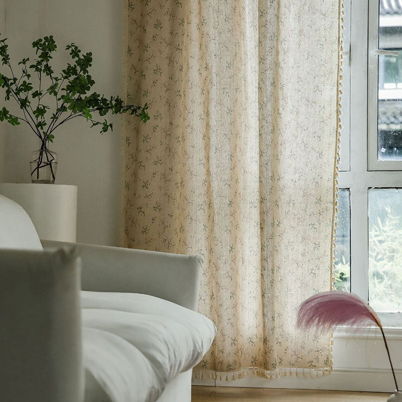 Countryside Style Floral Light Filtering Curtain - image 5