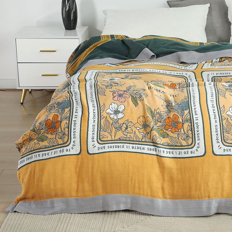 Ownkoti Summer Reversible Cotton Quilt Lightweight Blanket - image 2
