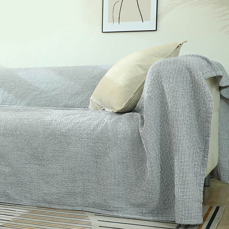 Ownkoti Plaid Sofa Blanket Gauze Sofa Cover - image 14
