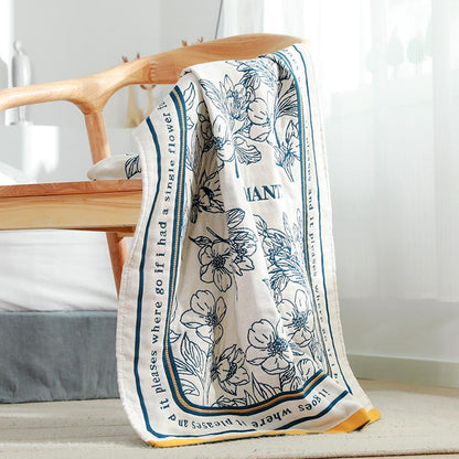 Ownkoti Flower Mixed Color Reversible Bath Towel - image 3