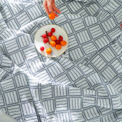 Plaid Pure Cotton Three Layers Quilt - image 5