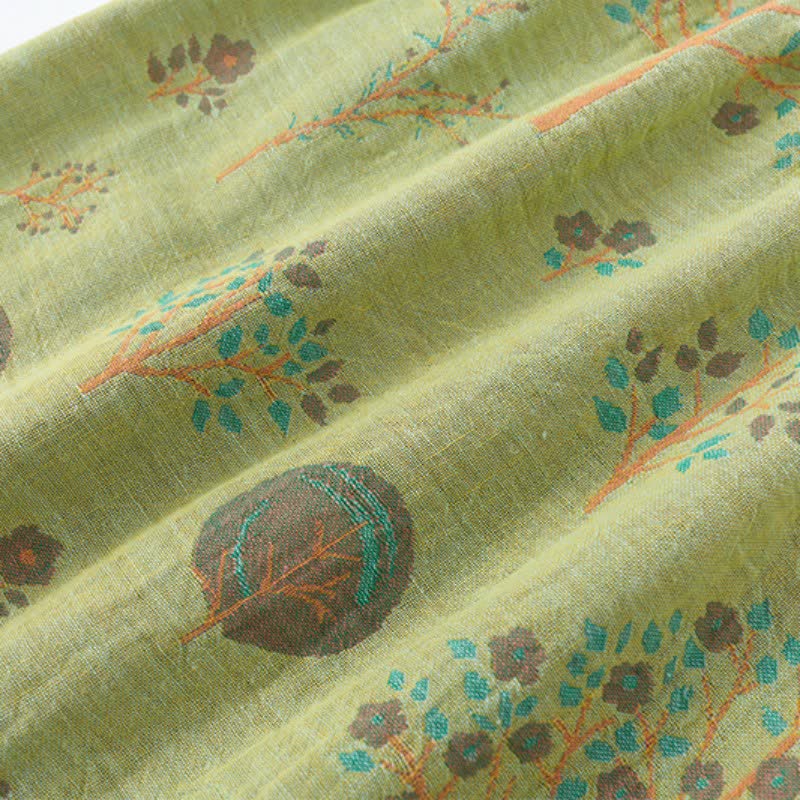 Leaf Tree Jacquard Cotton Loungewear Set - image 12