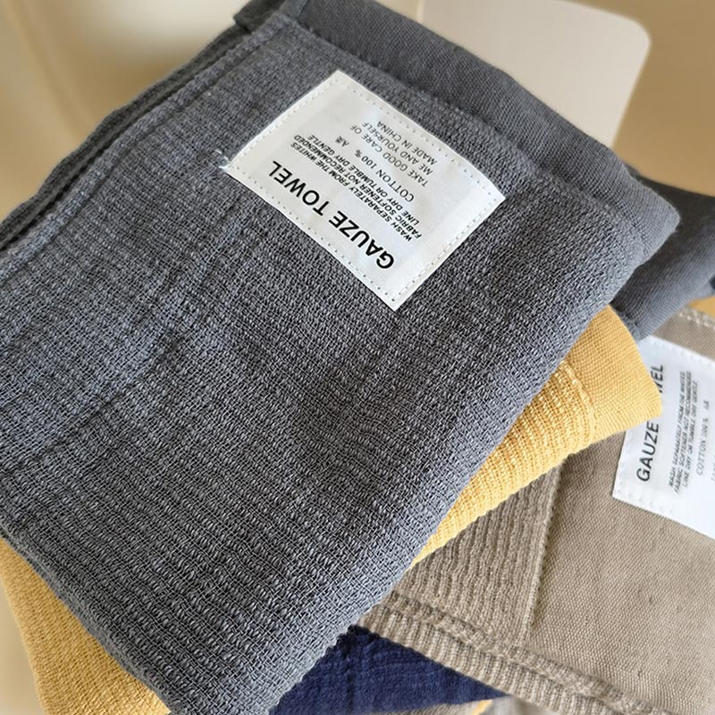 Solid Color Breathable Gauze Towel - image 12