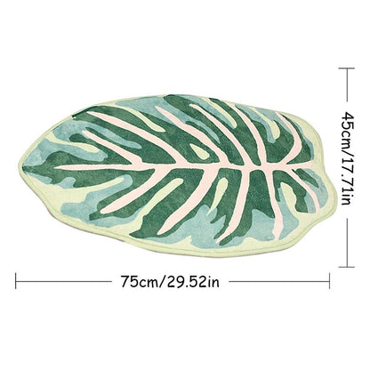 Ownkoti Leaf Shape Kitchen Carpet Entrance Doormat - image 1