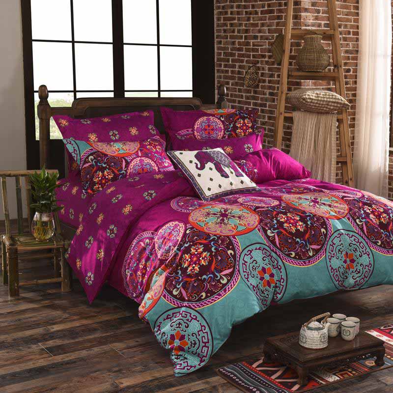 Jewel Flower Duvet Cover with Pillowcase - image 1